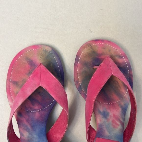 Y2K JEFFREY CAMPBELL COLORFUL TIE-DYE LEATHER  KITTEN HEELS 7.5 - Picture 13 of 16